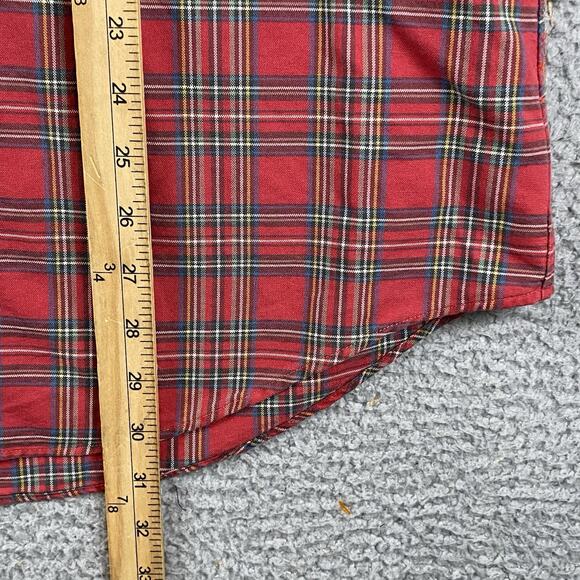 Ralph Lauren Oxford Button Down Shirt Men’s XL Red Plaid Causal Classic Formal - Picture 8 of 9